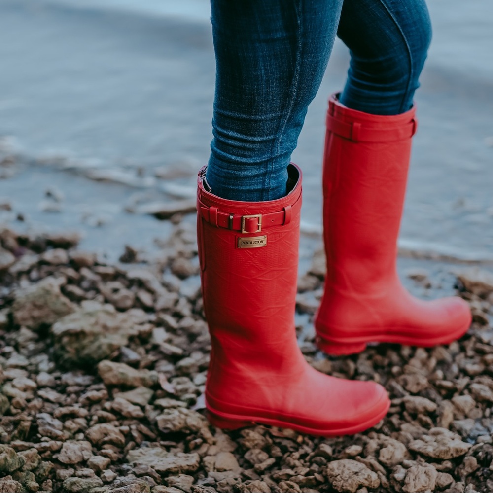 Pendleton Red Heritage Rain Boots